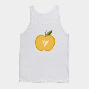 Apple with heart inside Tank Top